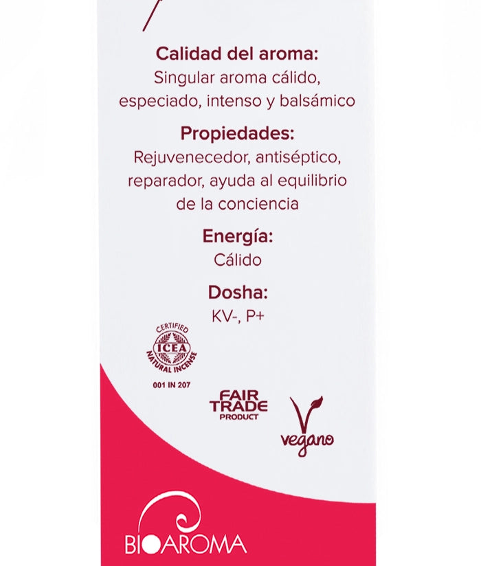 Incienso ecológico BioAroma Mirra. Fair Trade. 0% plástico