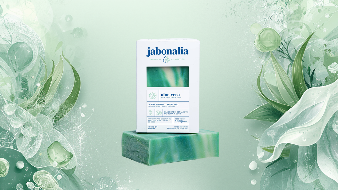 Jabón artesano de aloe vera: hidratación y suavidad natural en versión zero waste