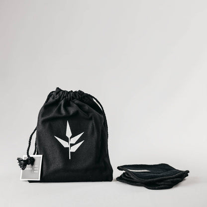 Discos desmaquillantes reutilizables de algodón orgánico: Blanco