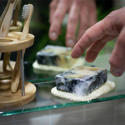 Jabonera de Luffa para jabones sólidos. Azal