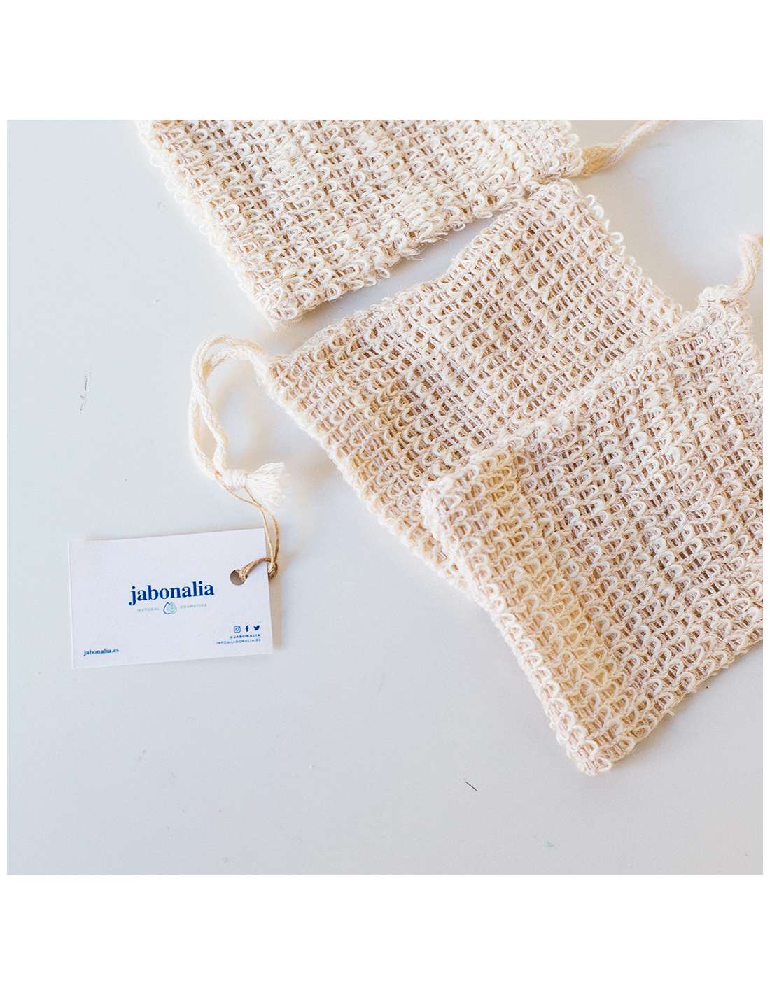 Bolsa esponja de exfoliación SUAVE PARA JABÓN