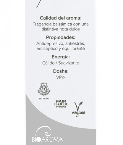 Incienso ecológico BioAroma Benjuí. Fair Trade. 0% plástico