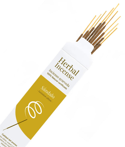 Incienso ecológico BioAroma Sándalo. Fair Trade. 0% plástico