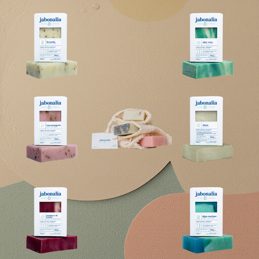 Pack Jabón Artesano + Bolsa Esponja Exfoliante