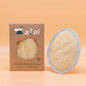 Manopla exfoliante corporal de Luffa con asa. Azal.