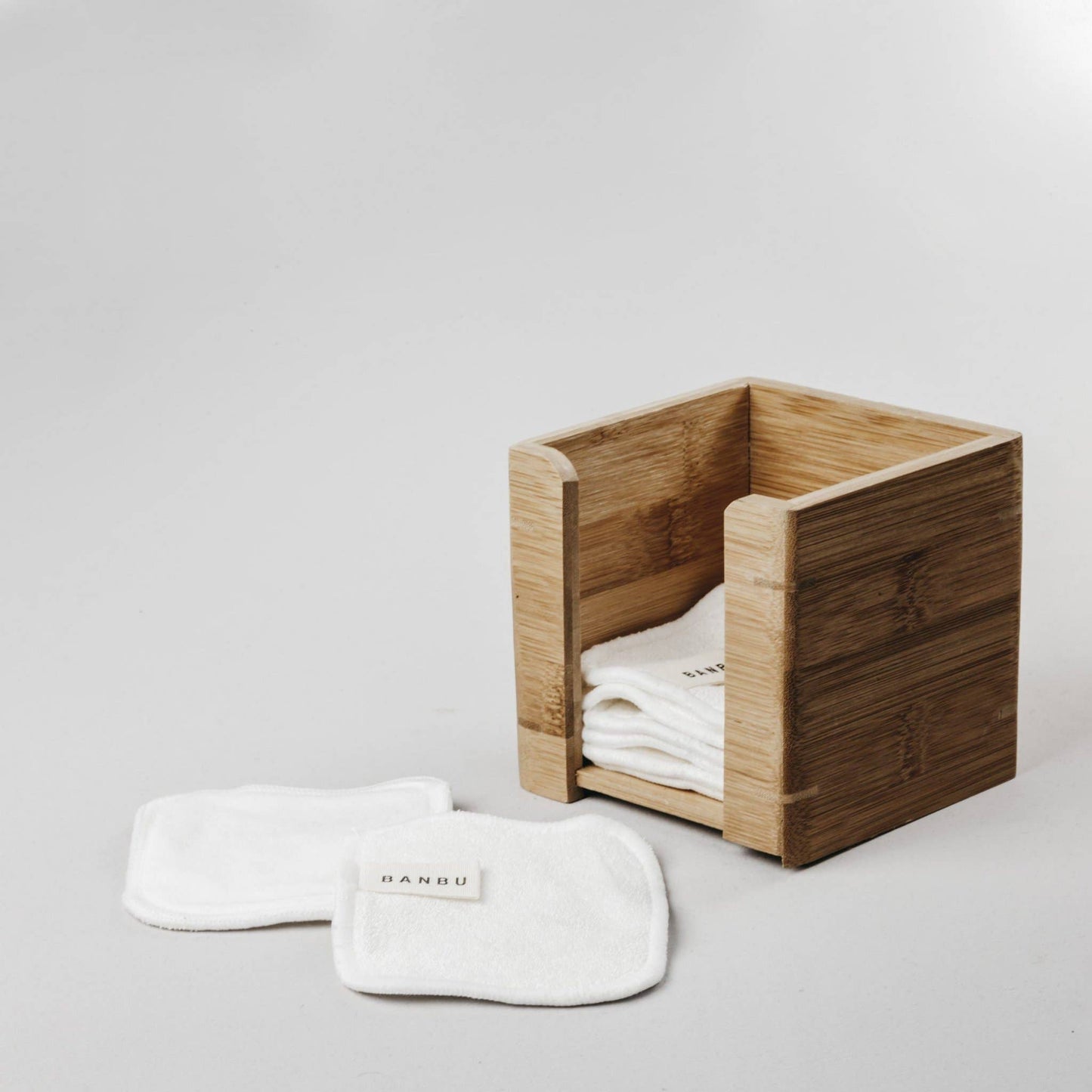 Discos desmaquillantes reutilizables de algodón orgánico: Blanco