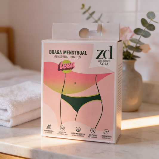 Pack 2 Braguitas menstruales MIRTA para adolescentes con alta absorción