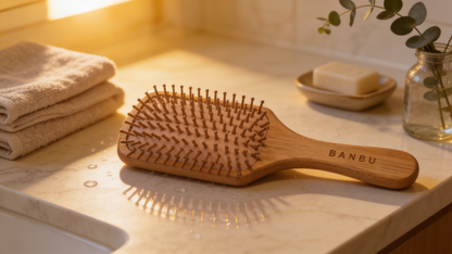 Cepillo de madera de bambú